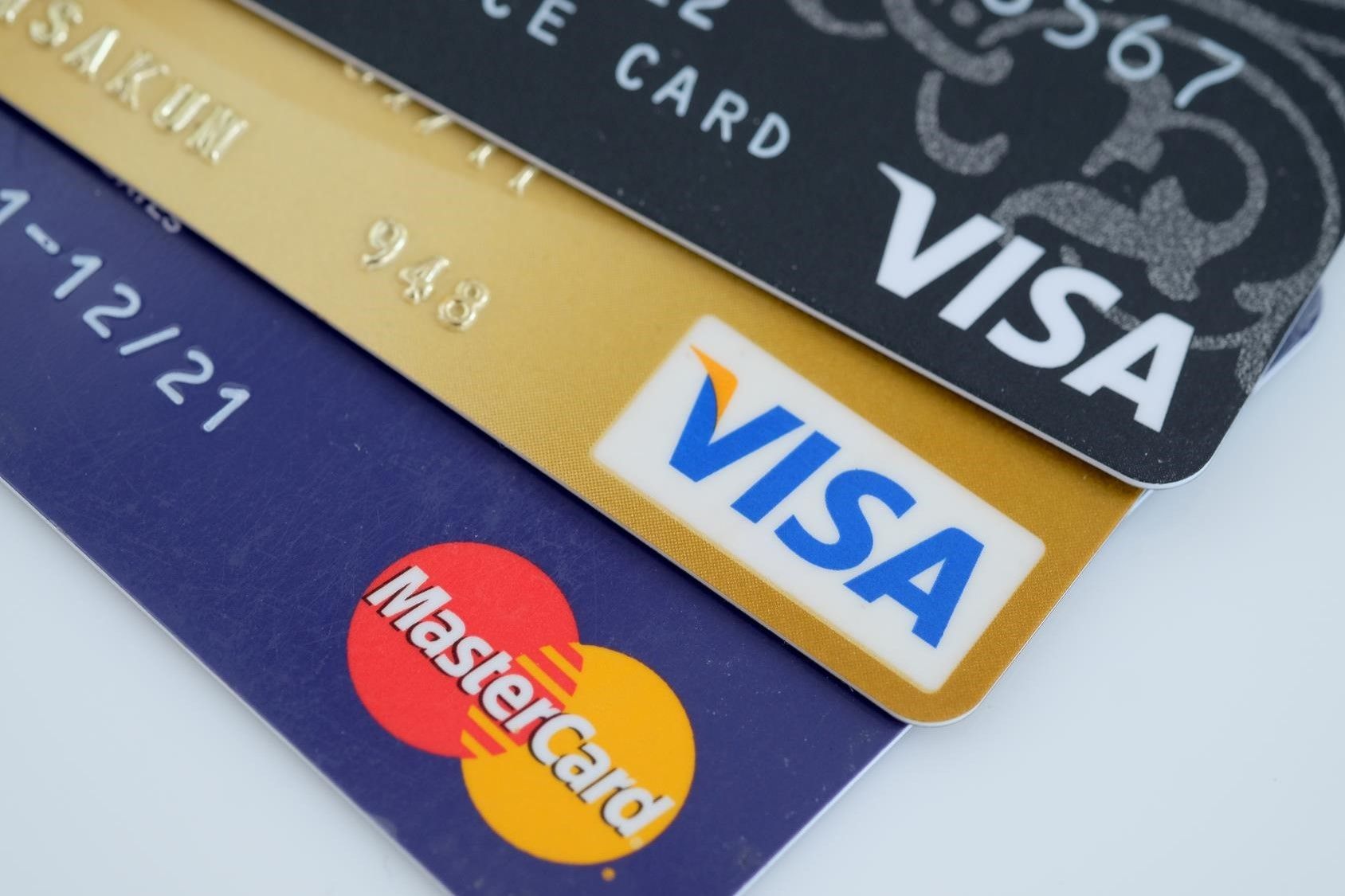 Bilde av mange kredittkort